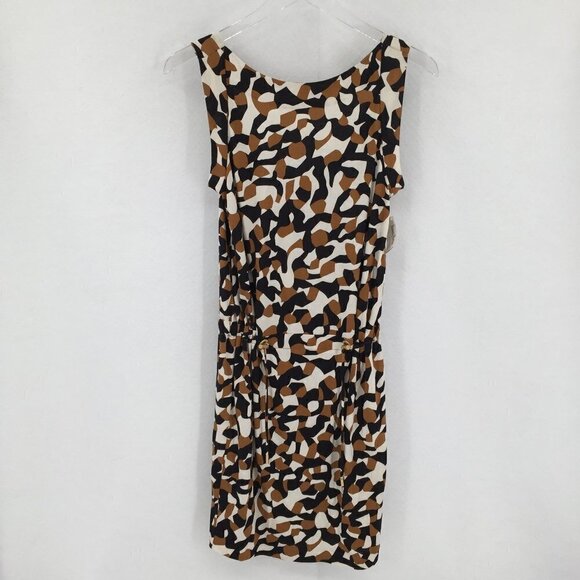 DVF Diane von Furstenberg Alardo camo leopard ginger mini silk tan dress new 4 - Picture 1 of 6